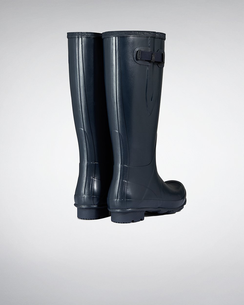 Galochas Altas Hunter Homem Azul Marinho - Norris Field Side Adjustable - 49FZIHMXJ